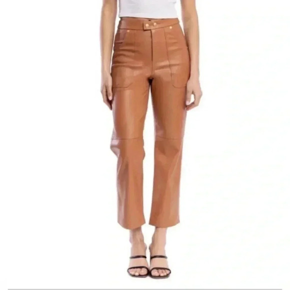 Blank NYC Pants - NWT BlankNYC The Baxter Ribcage Straight Leg Faux Leather Pants Size 28